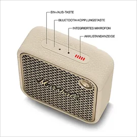 Marshall Willen II Bluetooth Lautsprecher, Cream, Wasserfest
