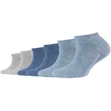 CAMANO Sneakersocken 6er Pack stone melange - Gr.: 31-34