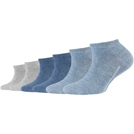 CAMANO Sneakersocken 6er Pack stone melange - Gr.: 31-34