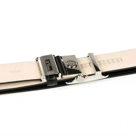 Anthoni Crown Ledergürtel schwarz 115 cm
