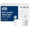 Premium Jumbo Toilettenpapier T1 2-lagig Weiß