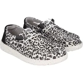 HEYDUDE Wendy Leopard Damen Schwarz 40