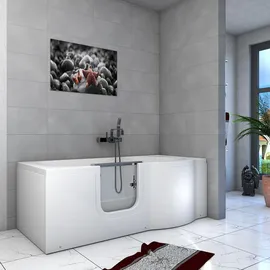 AcquaVapore Seniorenwanne mit Tür 170 x 85 cm (S12-L)