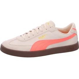 Puma Club II Era Sneaker, Alpine Snow-Fluro Peach PES-Gum, 40.5 EU