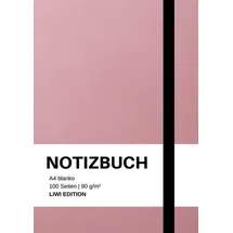 LIWI Literatur- und Wissenschaftsverlag Notizbuch A4 blanko rosa - 100 Seiten Soft Cover