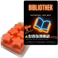 WonderWax Duftwachs WonderWax® Neon Duftwachs 6 Sterne (Bibliothek), Duftrichtung: Bibliothek