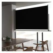 vidaXL Ausziehbare Seitenmarkise 140 x 300 cm schwarz