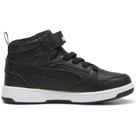 Puma Rebound V6 Mid Winterized AC+ Sneaker Kinder 01 black/white 34