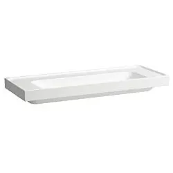 Laufen Meda Waschtisch H8141110001121 120x46cm, unterbaufähig, ohne Überlauf, ohne Hahnloch, weiß