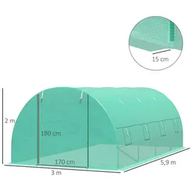 Outsunny Foliengewächshaus 6 x 3 x 2 m (845-018)