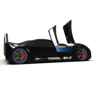 Möbel-Zeit Autobett Kinderbett Autobett Lambo Model mit Flügeltüren, Beleuchtung und Sound schwarz