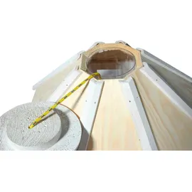 Dobar Vogelhaus Camouflage 8-Eckig mit Futtersilo Hängend FSC®