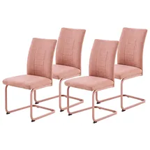 Hela Freischwinger AUGUSTA Polyester apricot 4er Set