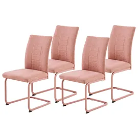 Hela Freischwinger AUGUSTA Polyester apricot 4er Set