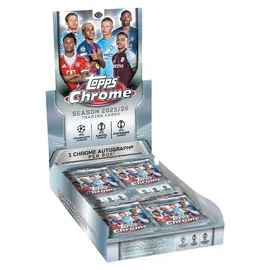 Topps 2025/26 Topps Chrome UEFA Club Wettbewerbe Hobby Box