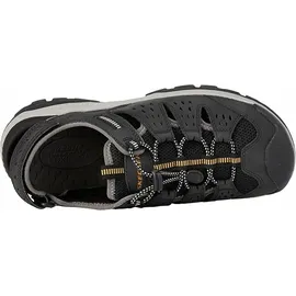 SKECHERS Herren Tresmen Menard Sandalen, Schwarzes Synthetisches Netz, 44