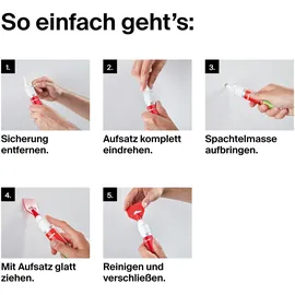 Fischer Reparaturspachtel Multipack 70 ml, 3 Stück