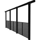 PLUS Pergola Cubic, BxTxH: 9x664x217 cm, 3 Module inkl. Tokyozäunen schwarz