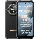 blackview BL9000 5G 24GB RAM 512GB ROM Dimensity 8020 Outdoor Smartphone Ohne Vertrag, 6.78'' FHD+1.32'' Zurück Dsiplay, 8800mAh/120W