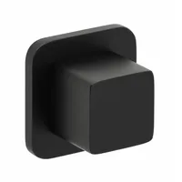 Herzbach Deep Black Umstellventil, 36.295870.1.12 Unterputz-Ventil, mit Zwei- oder Dreiwegeumsteller, schwarz matt