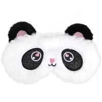 3D Süße Schlafmaske Kinder, Ultraweich Schlafmaske Kinder Mädchen Schlafbrille Kinder für Mädchen Jungen Damen Nickerchen Reisen(Schwarz und weiß, Panda)