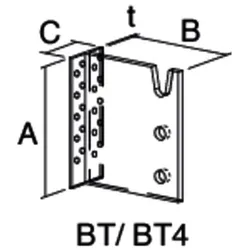 Balkenträger BT, Stahl verzinkt, BT 280-B