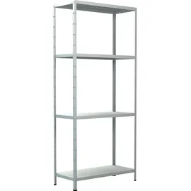 SCHULTE Regalwelt Schulte Steck-Grundregal Weiß 180 cm x 80 cm x 35 cm