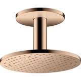 HANSGROHE Axor Kopfbrause 250 2jet Deckenanschluss, polished red gold