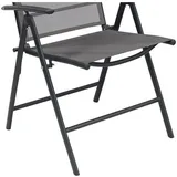 Mojawo Garten Klappstuhl 54 x 54 x 106 cm anthrazit 3 St.