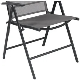 Mojawo Garten Klappstuhl 54 x 54 x 106 cm anthrazit 3 St.