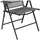 Mojawo Garten Klappstuhl 54 x 54 x 106 cm anthrazit 3 St.