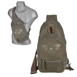 GREENBURRY Vintage Aviator Khaki Grau Herren