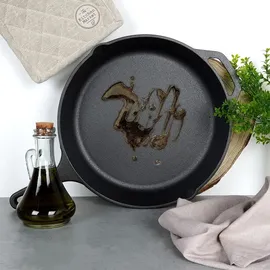 VILDE Gusseisenpfanne Grillpfanne 30 cm