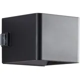 Brilliant Iseo LED Außenleuchte 4 W mit Bewegungsmelder und USB-Anschluss schwarz