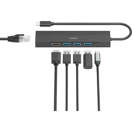 Hama USB-C Hub Multiport, USB-C 3.0 [Stecker] (200144)