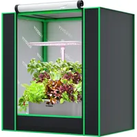 VIVOSUN Kleines Growzelt, geeignet für Aerogarden, Hydrokultur-Anbausystem, 48x34.7x52cm, Indoor-Wachstumszelt aus hochreflektierendem Mylar mit Bodenversiegelung, Lüftungsfenster und Kabeldurchlass