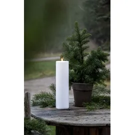 Star Trading Flamme Rak LED Kerze 38 cm weiß