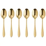 Sambonet Velvet Set 6 Mokkalöffel, Edelstahl/PVD Gold 52712GA7 [SP]