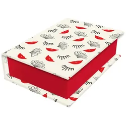 Clairefontaine 6x Moulin Rouge, Kleine rechteckige Schachteln 9,5x6,5x3 cm, sortiert - 812447C