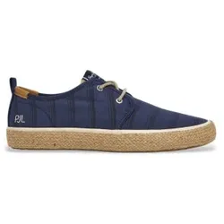 Pepe Jeans für Herren. PMS10331 Port Lines marineblaue Lederschuhe (44), Wildleder, Schnürsenkel, Lässig, Nachhaltig