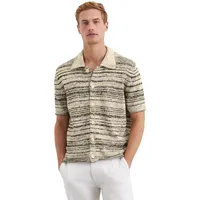 Marc O'Polo regular fit, Strickjacke aus Baumwoll-Mix mit Leinen-Anteil,
