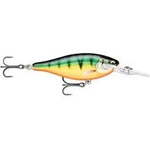 Rapala - Shad Rap Elite Balsa Construction Shad Rap (Blei) - schwimmender Süßwasserköder - Schwimmtiefe 2,7 m - Größe 5,5 cm / 7g - Made in Estland - vergoldete Barsch