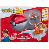 Jazwares Pokémon - Battle Spinner - Glumanda, offizielles Spielset