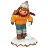 Hubrig Volkskunst GmbH Winterkinder Schulmädchen 7 cm bunt/grün