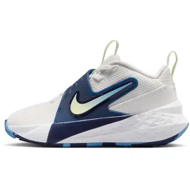 Nike Team Hustle D Basketballschuhe Kinder 104 - summit white/volt tint-midnight navy 34