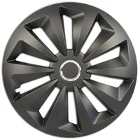 CARTREND Radzierblenden Fox 35 cm (14 Zoll) schwarz 4 Stück