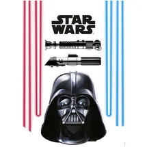 KOMAR Wandtattoo »Star Wars Darth Vader and Lightsaber - Größe 50 x 70 cm selbstklebend, Wandsticker, Kinderzimmer, bunt