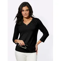 CREATION L 3/4-Arm-Shirt »Modal-Mix-Shirt«, (1 tlg.) Creation L schwarz