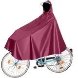 Wasserdichter Fahrrad-Regenponcho mit Kapuze, verstellbar, für Mountainbikes, El