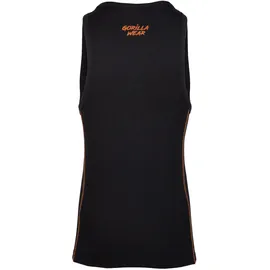 Gorilla Wear Monterey Tanktop Schwarz/Orange L